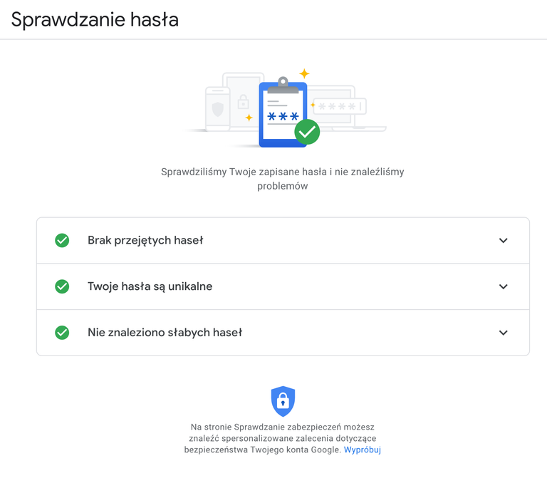 Menedżer haseł Google