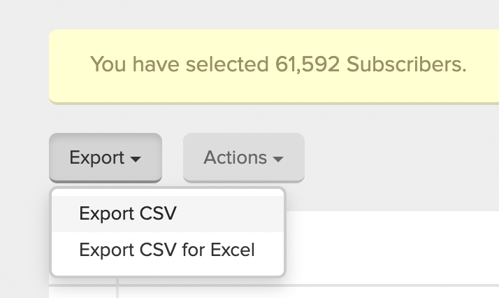 Mailerlite Export