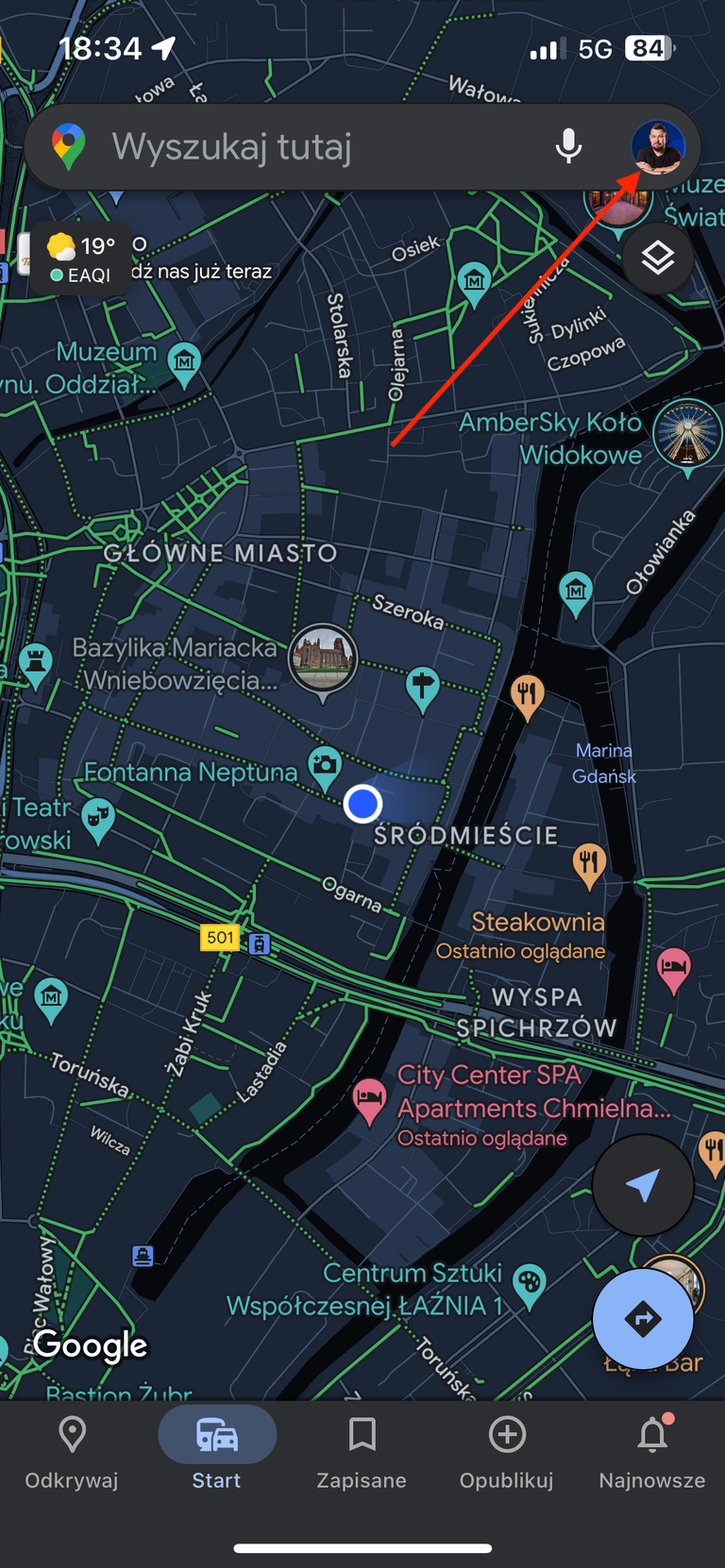 Lokalizacja dziecka przy użyciu Google Maps