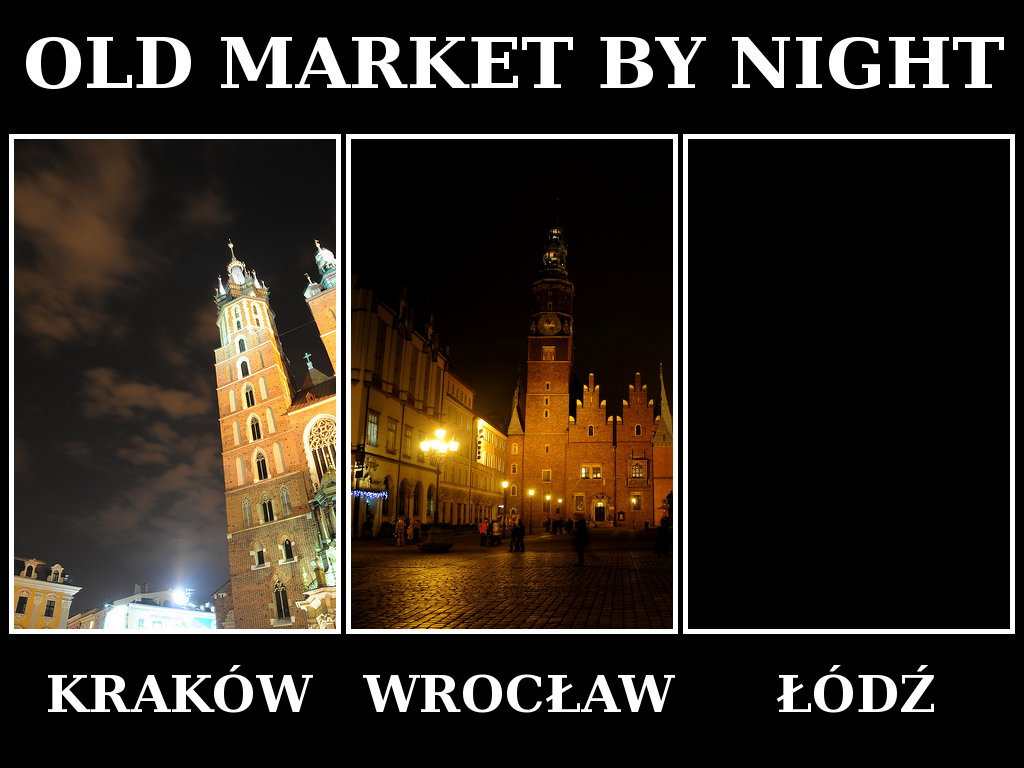 Stary Rynek w Krakowie, Wroc艂awiu i 艁odzi