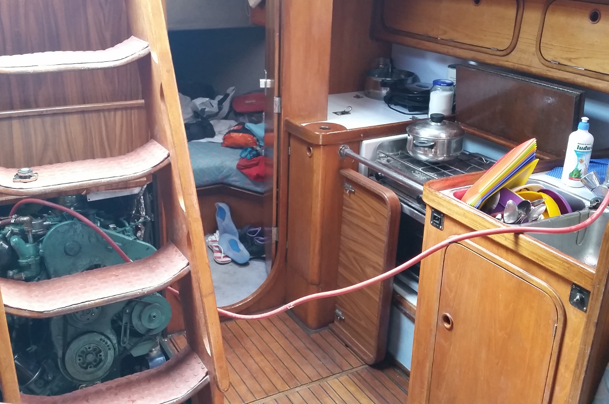 Awaria silnika gdzieś koło Serifos