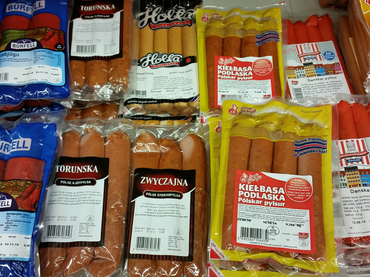 Polska kiełbasa na Islandii