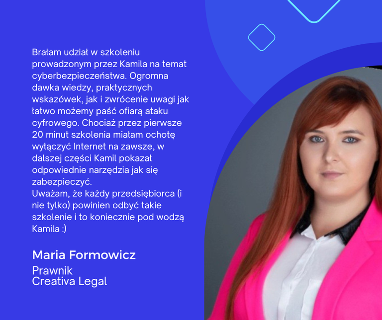 Opinia Marii Formowicz